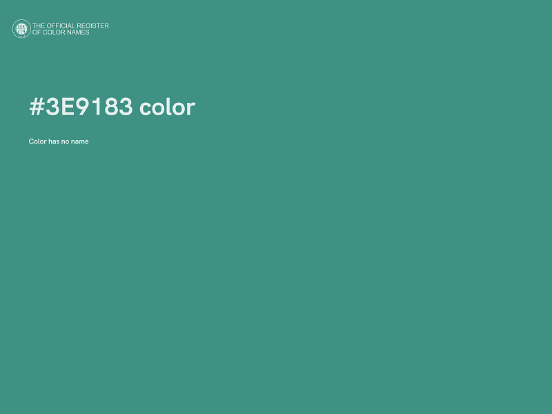#3E9183 color image