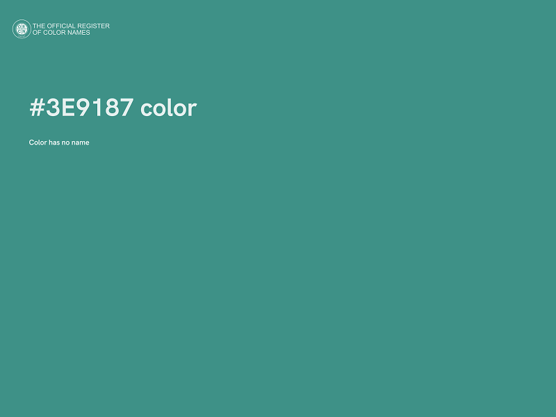 #3E9187 color image