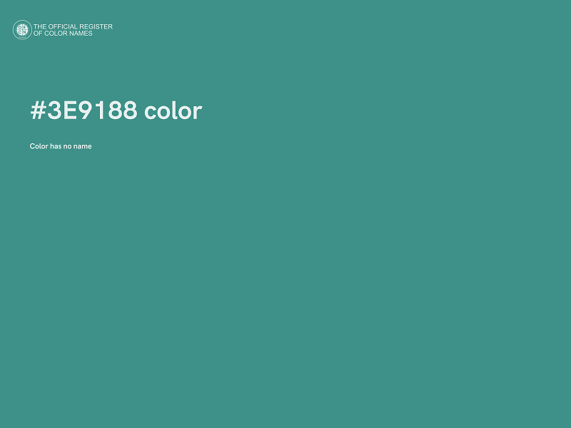 #3E9188 color image