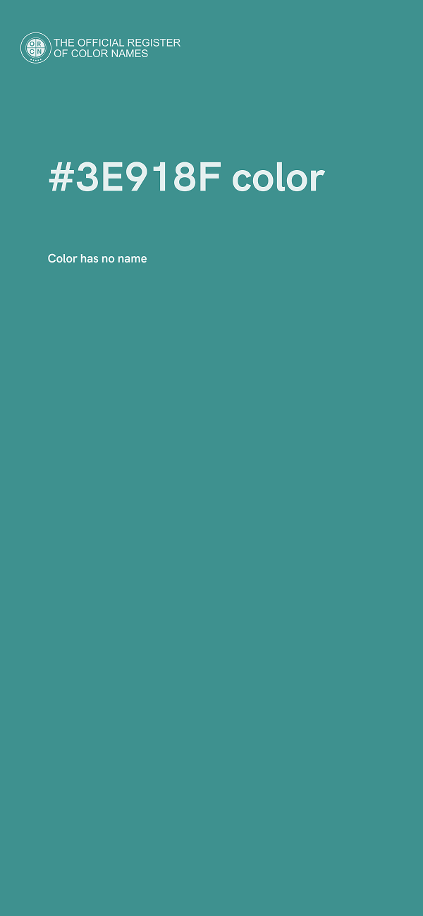#3E918F color image