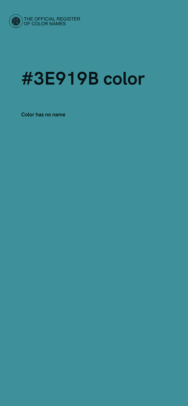 #3E919B color image