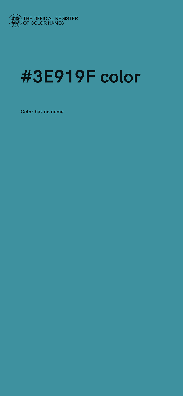 #3E919F color image