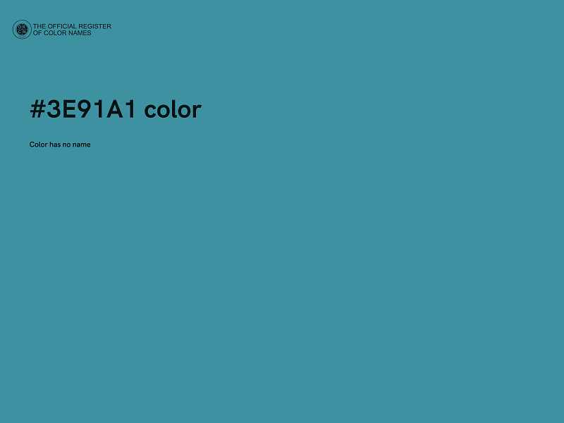 #3E91A1 color image