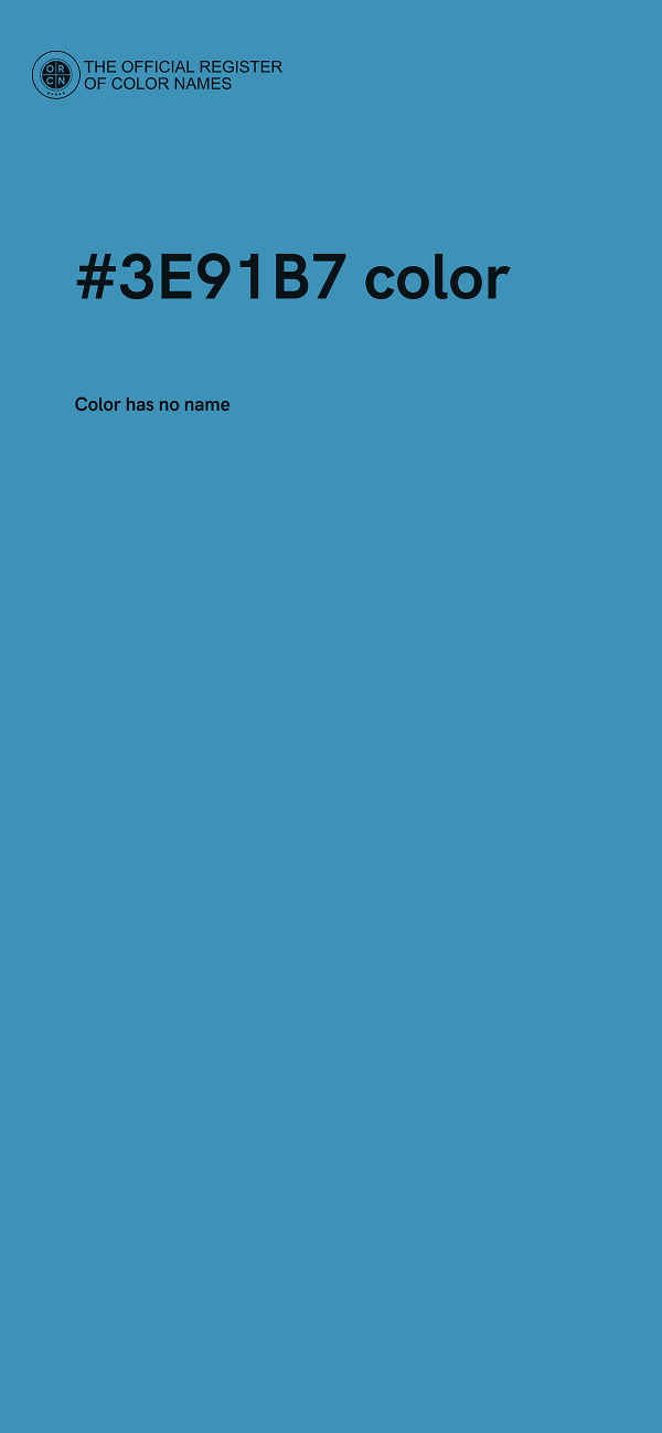 #3E91B7 color image