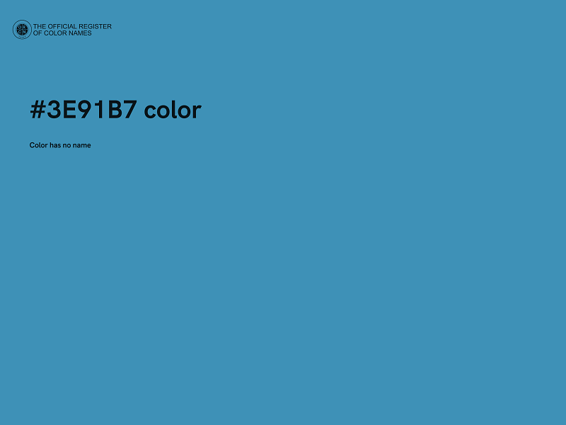 #3E91B7 color image