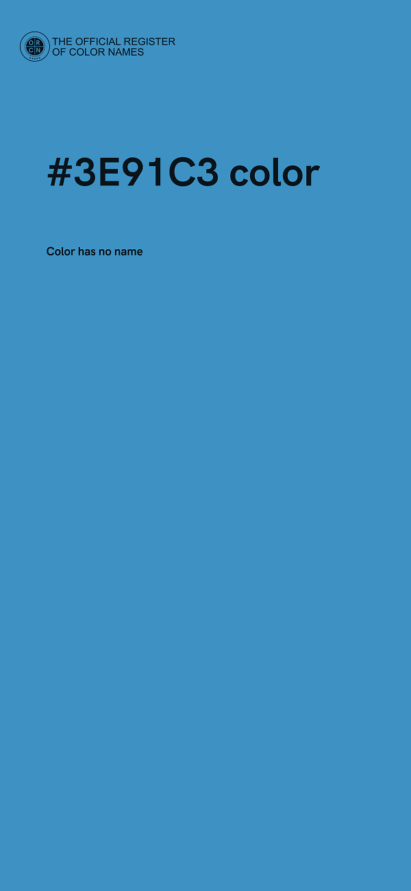#3E91C3 color image