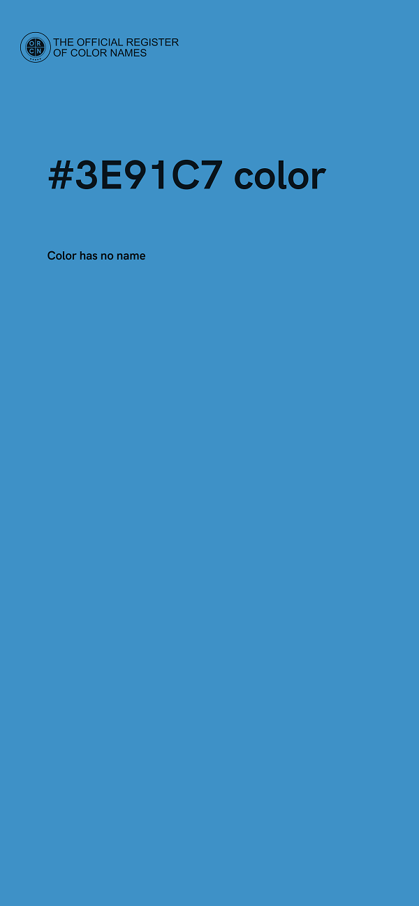 #3E91C7 color image