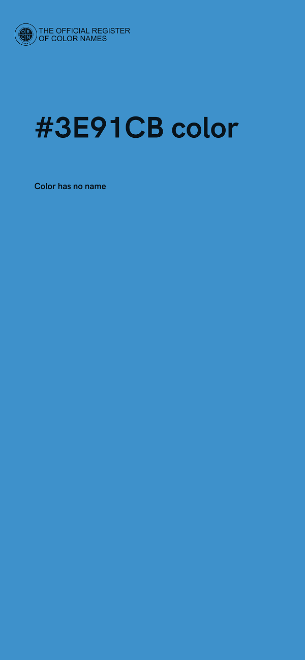#3E91CB color image