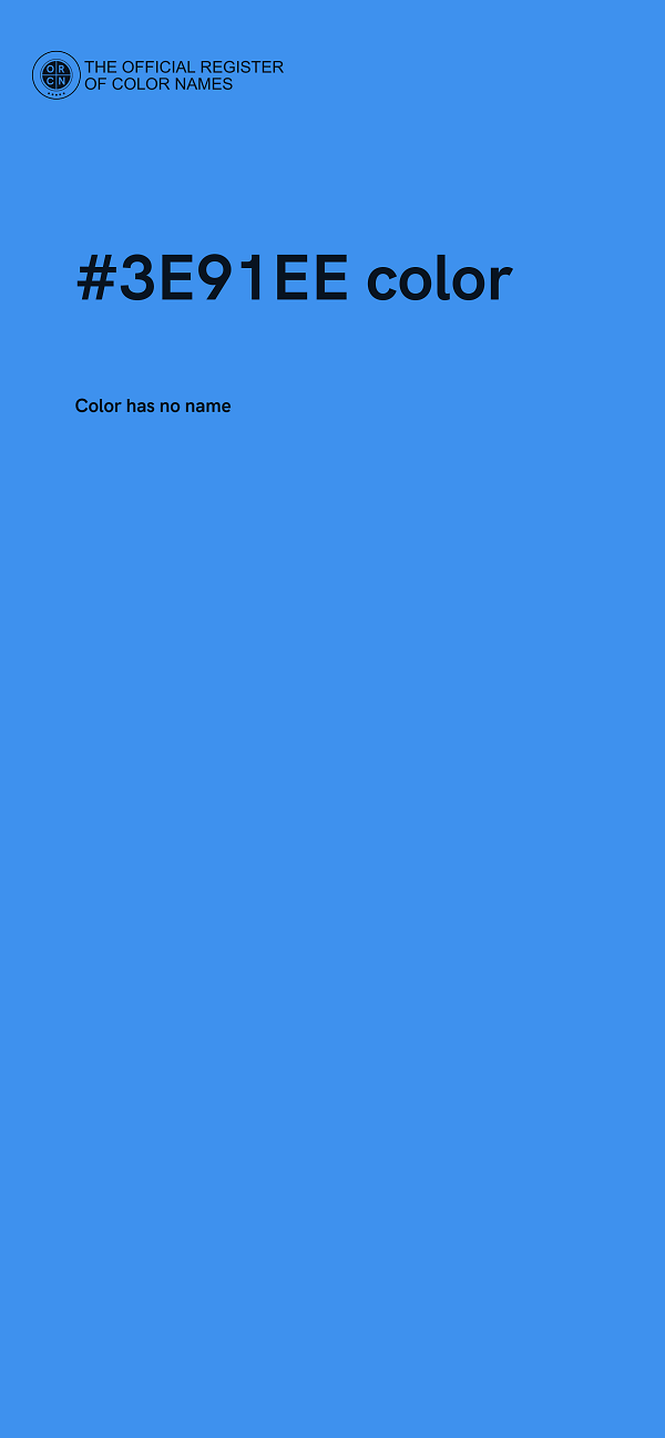#3E91EE color image