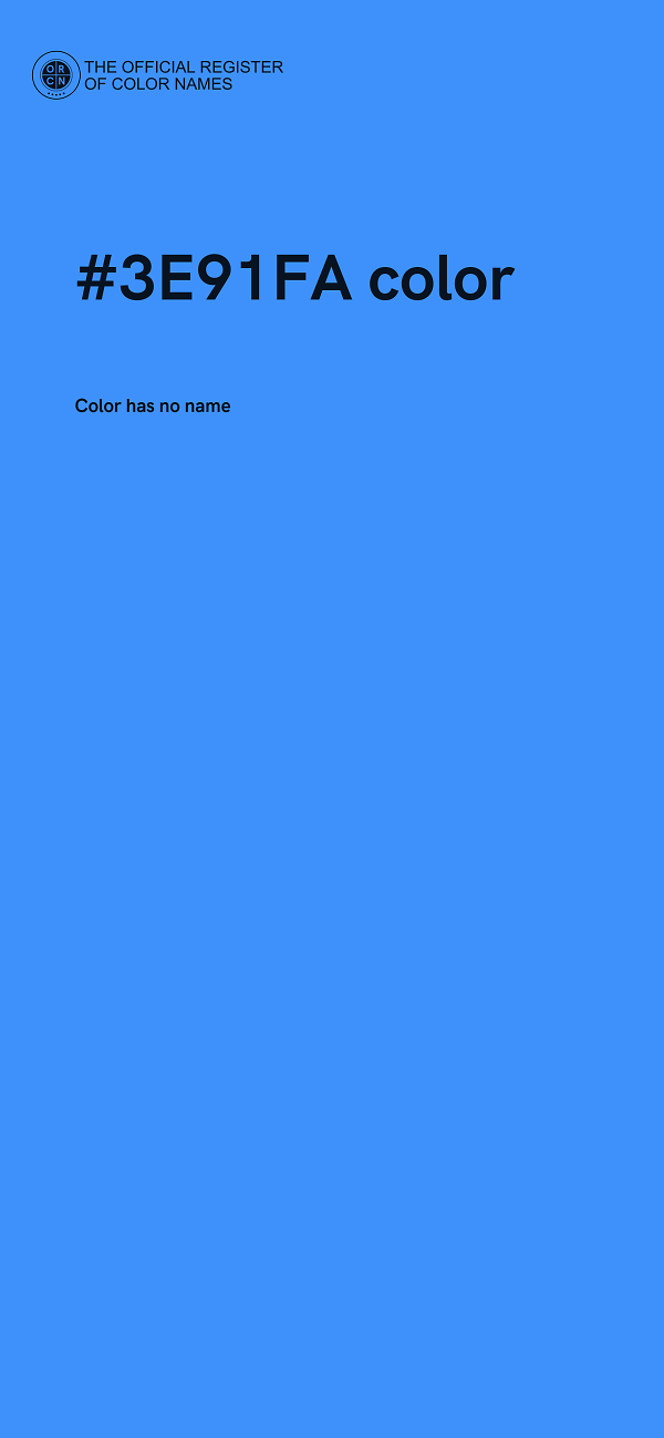 #3E91FA color image