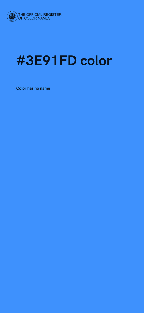 #3E91FD color image