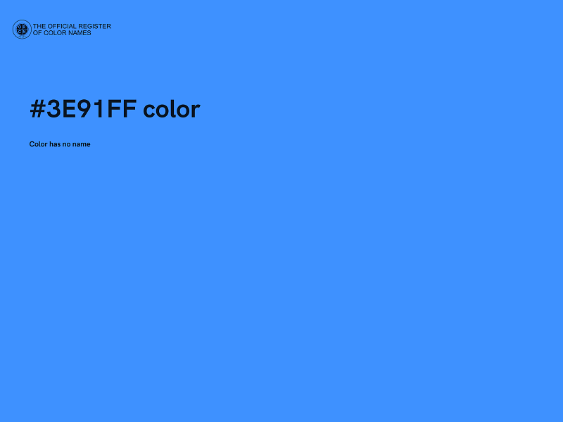 #3E91FF color image