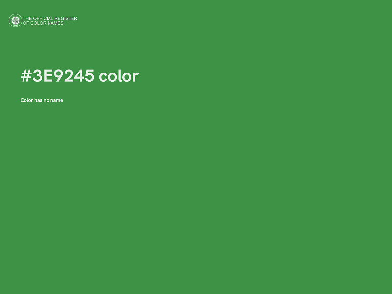 #3E9245 color image