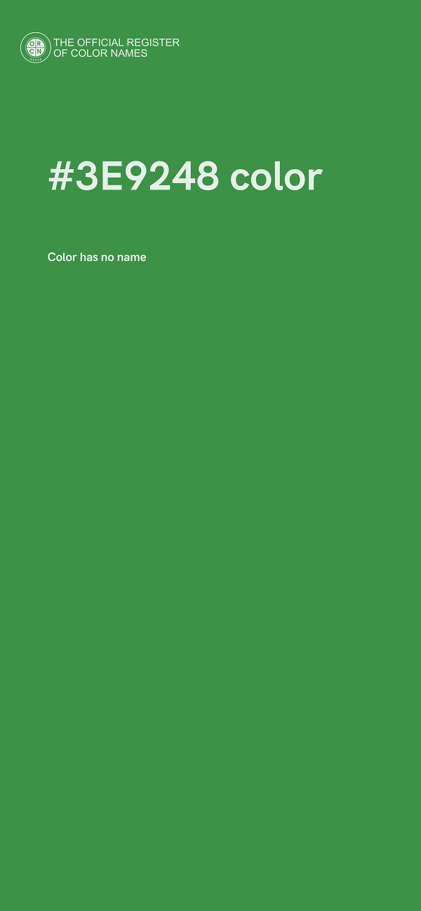 #3E9248 color image