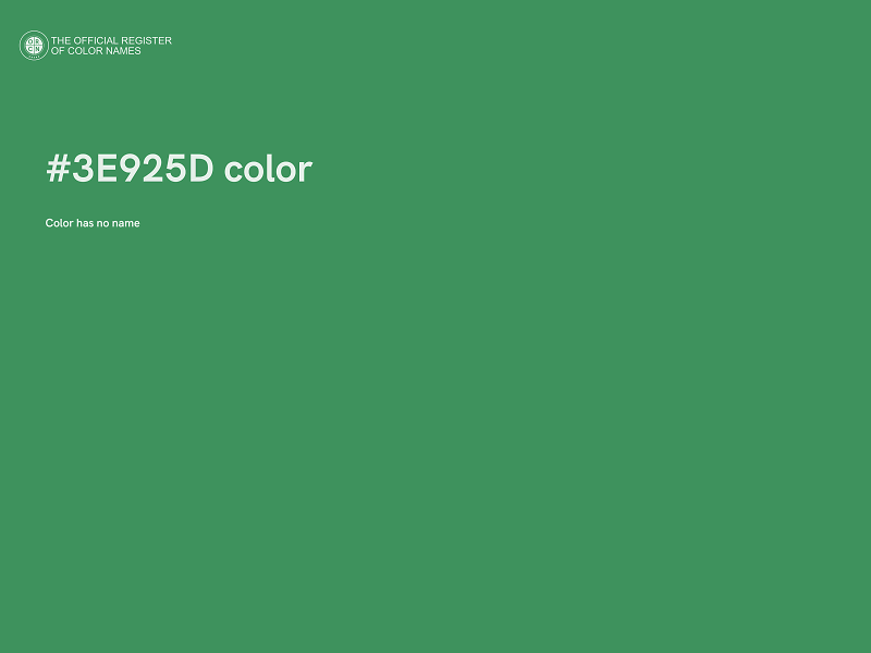 #3E925D color image