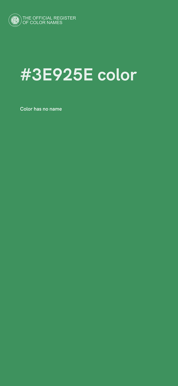 #3E925E color image