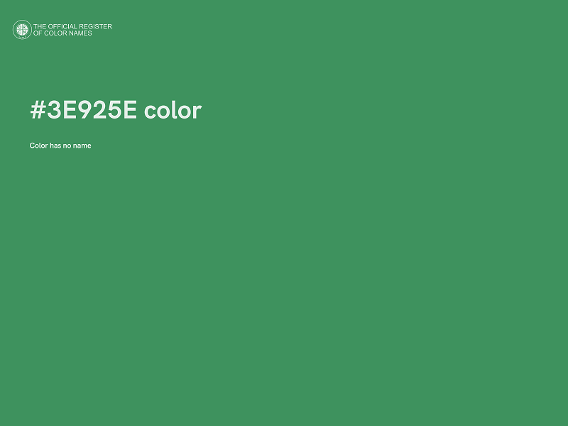 #3E925E color image