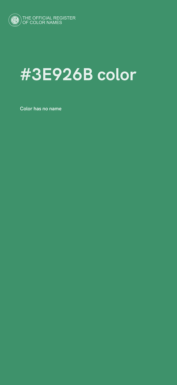 #3E926B color image