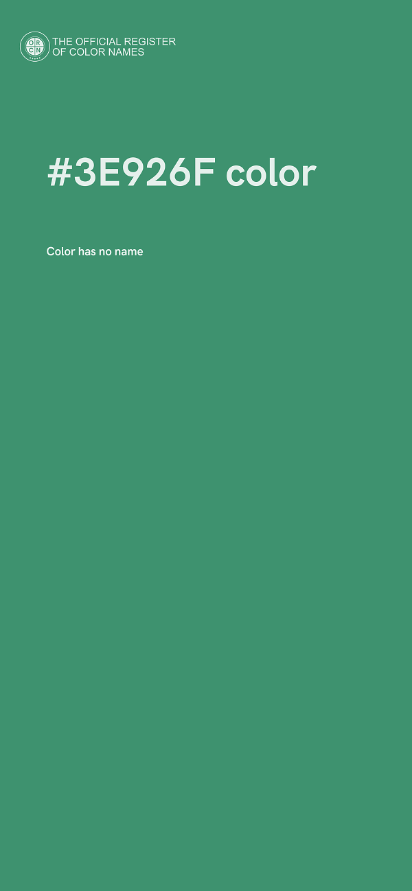 #3E926F color image