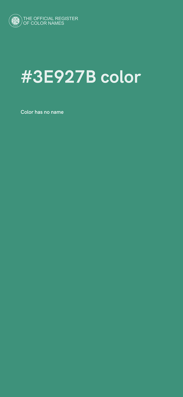 #3E927B color image