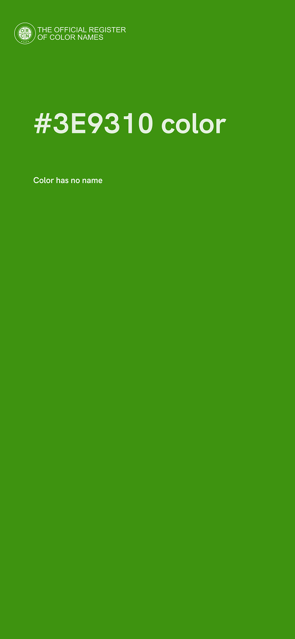 #3E9310 color image