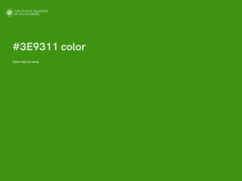 #3E9311 color image