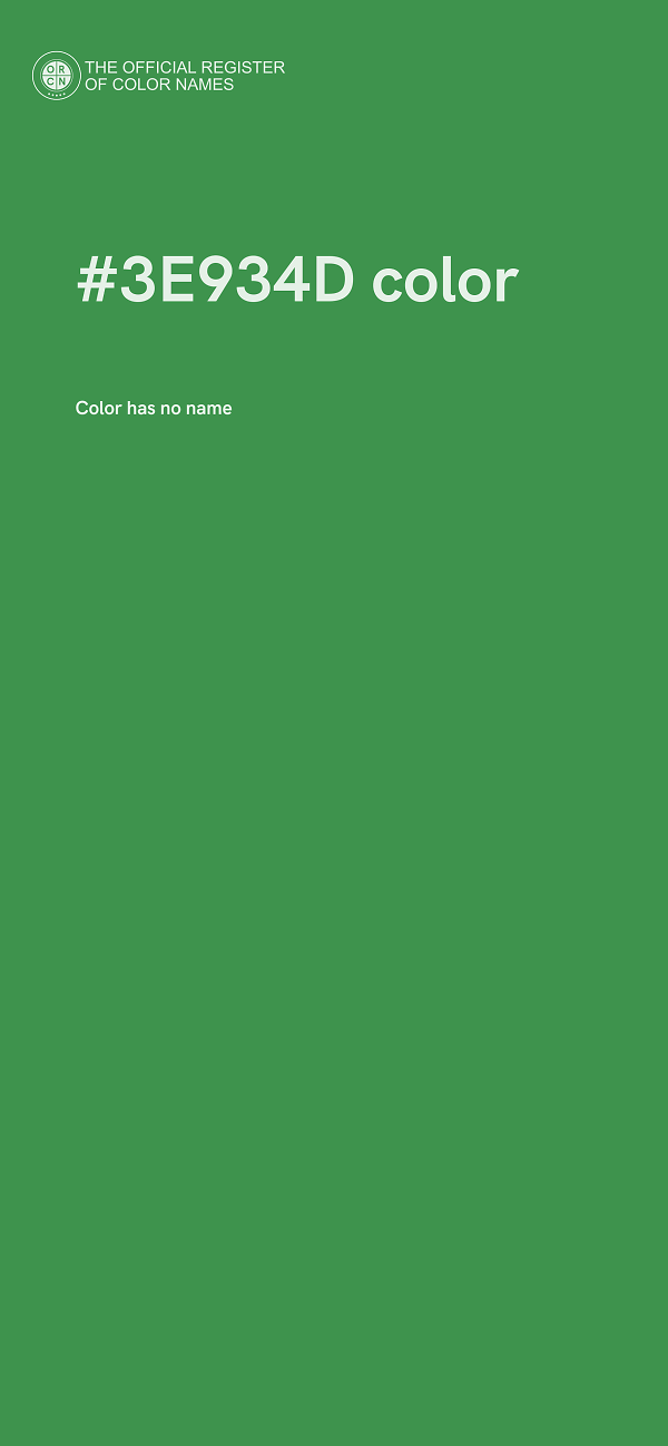 #3E934D color image