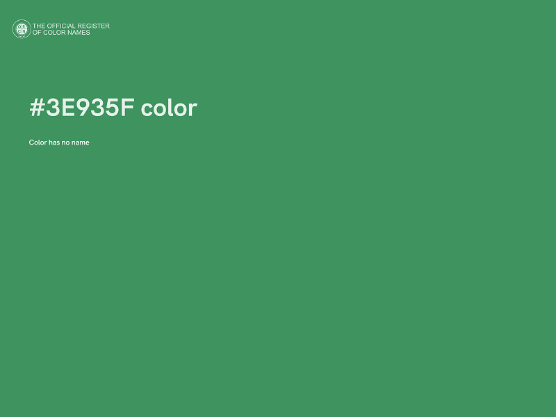 #3E935F color image