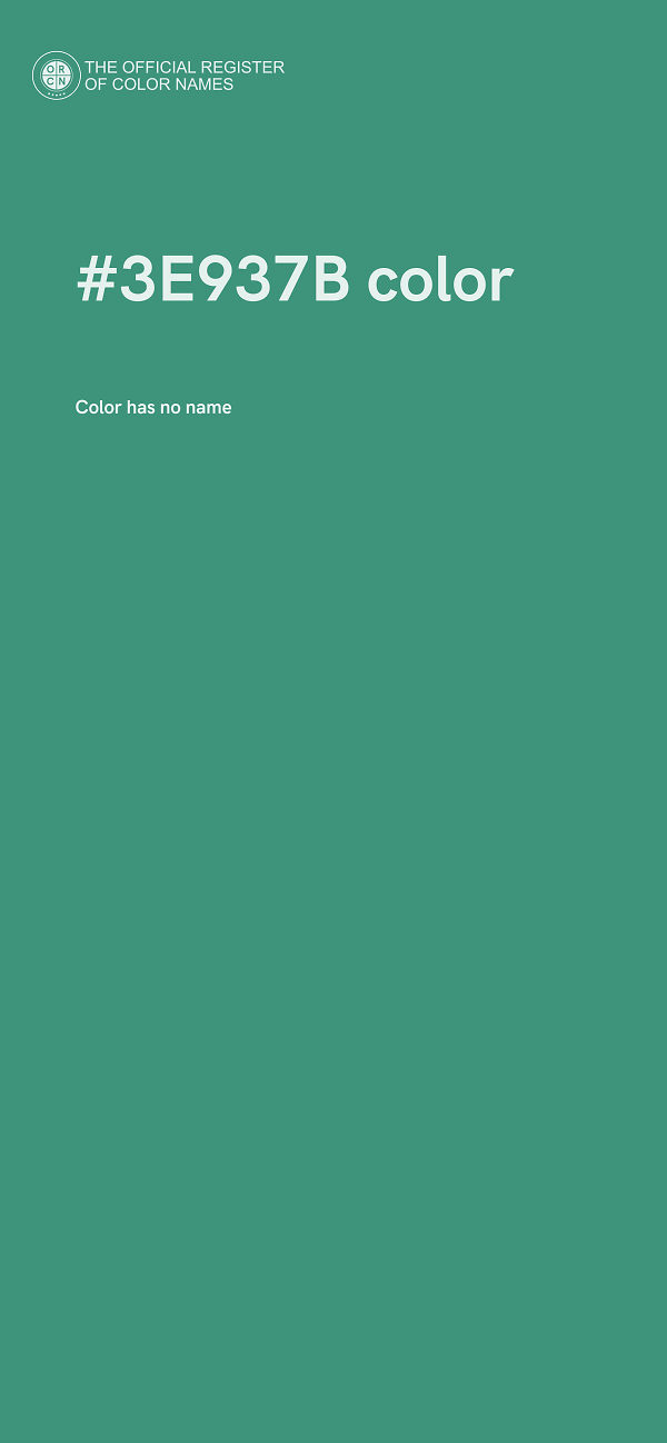 #3E937B color image