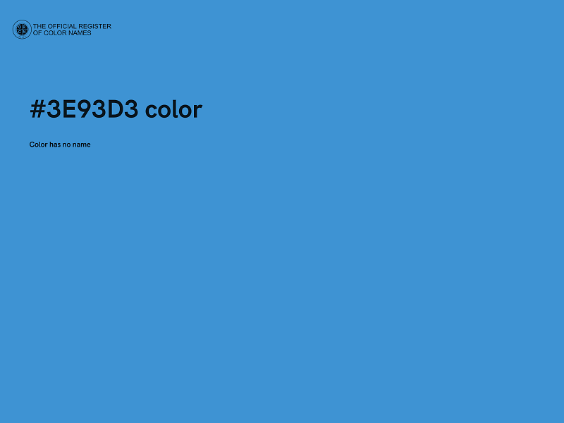 #3E93D3 color image