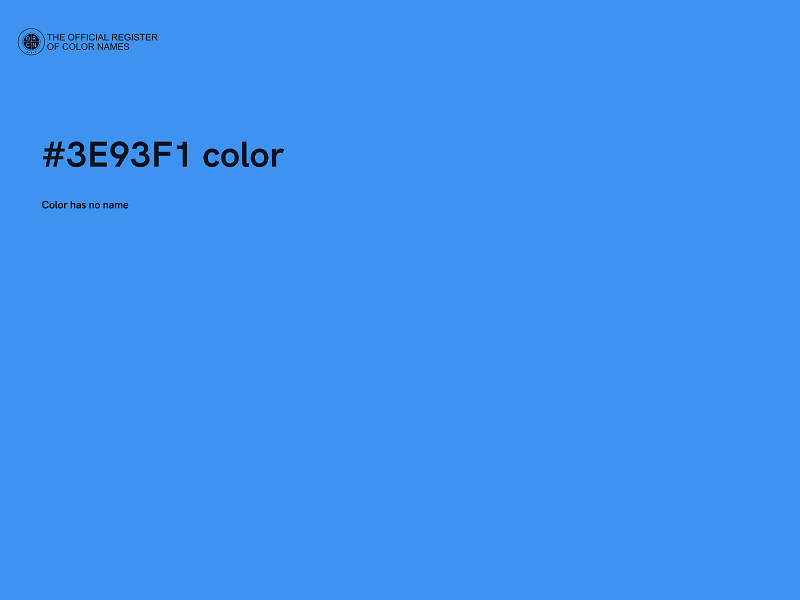 #3E93F1 color image