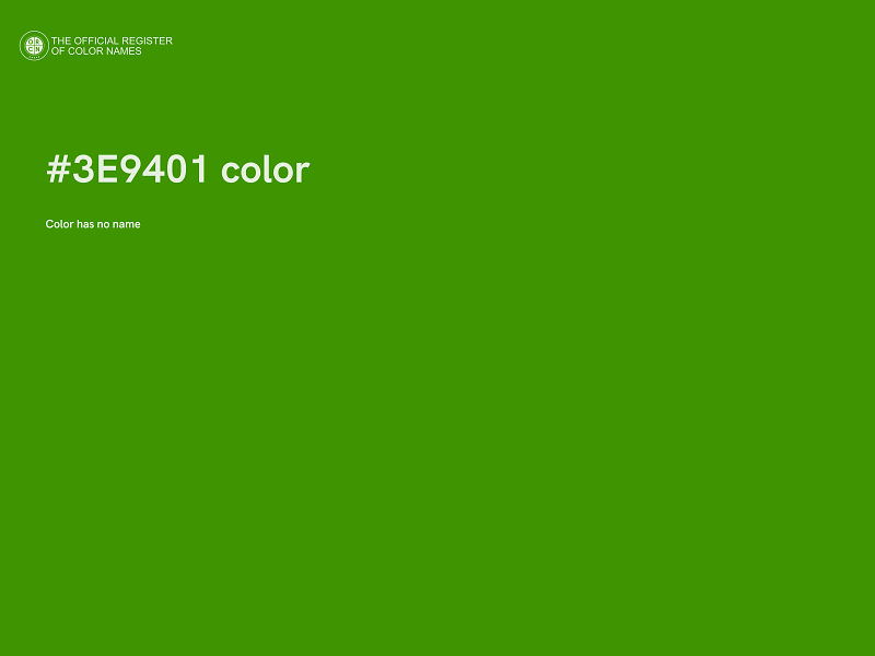 #3E9401 color image