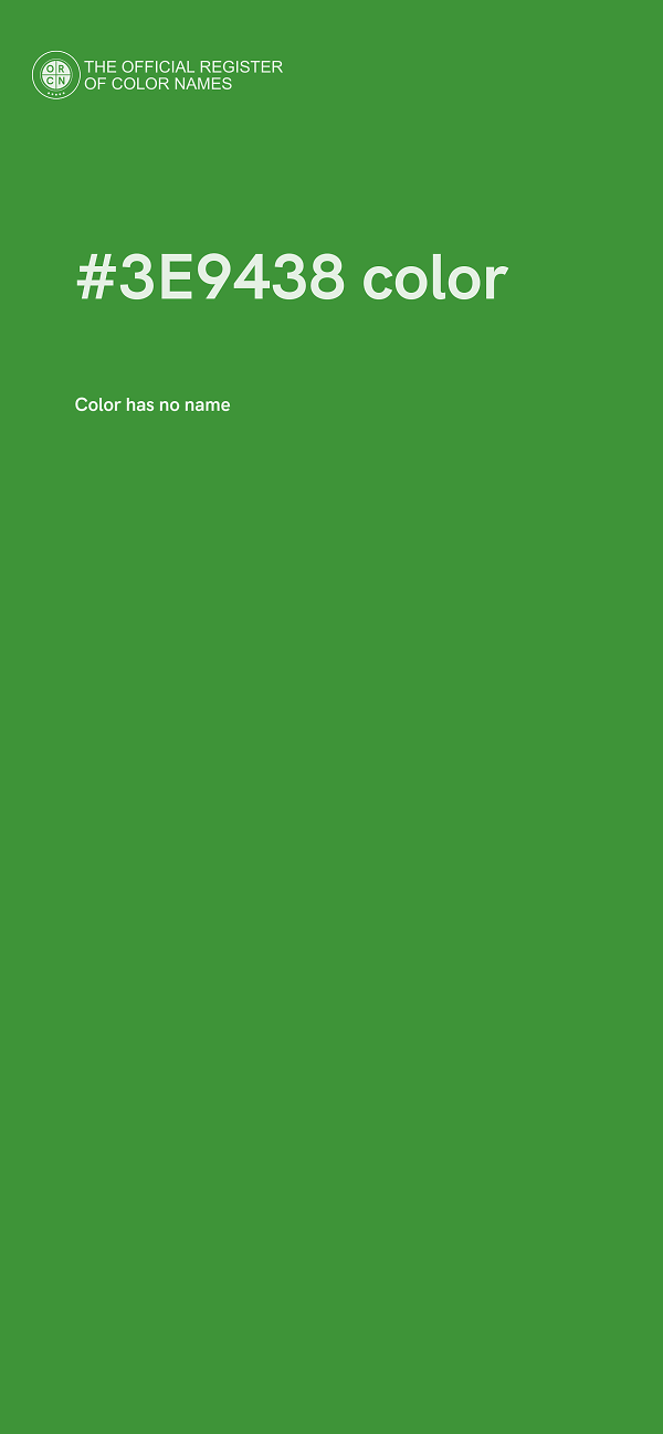 #3E9438 color image