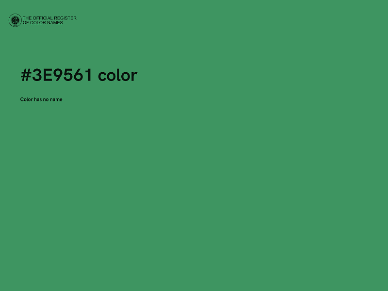 #3E9561 color image