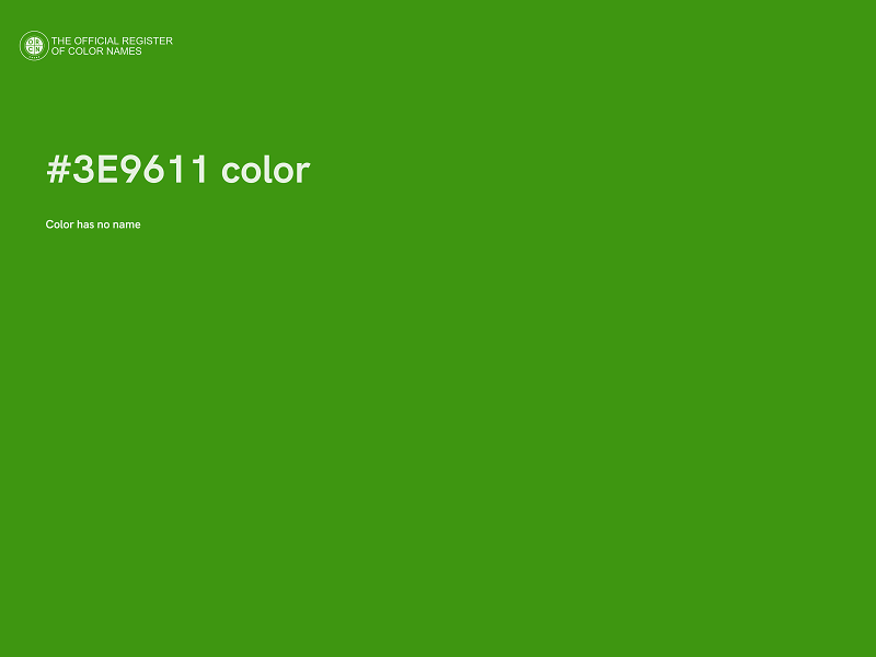 #3E9611 color image