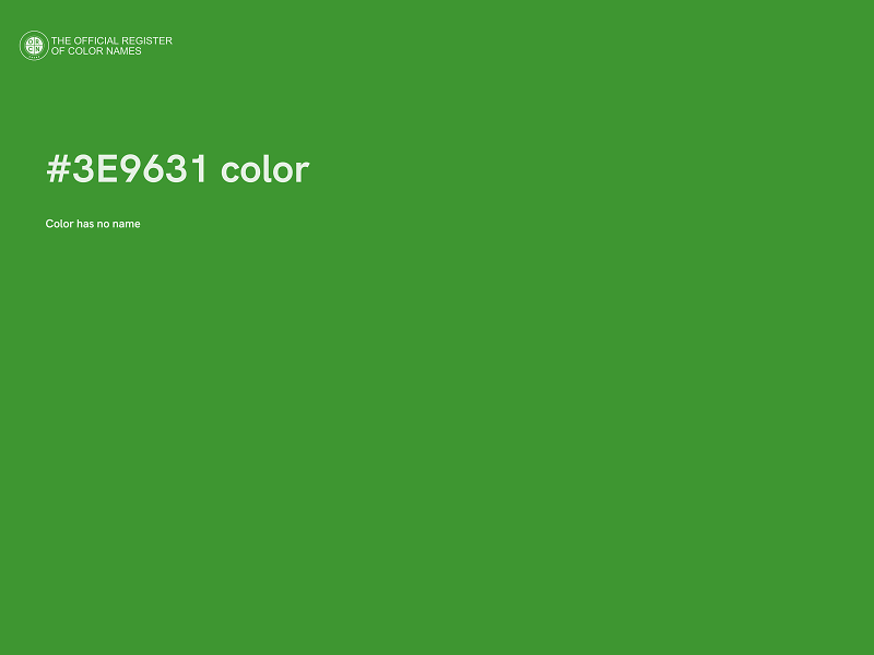 #3E9631 color image