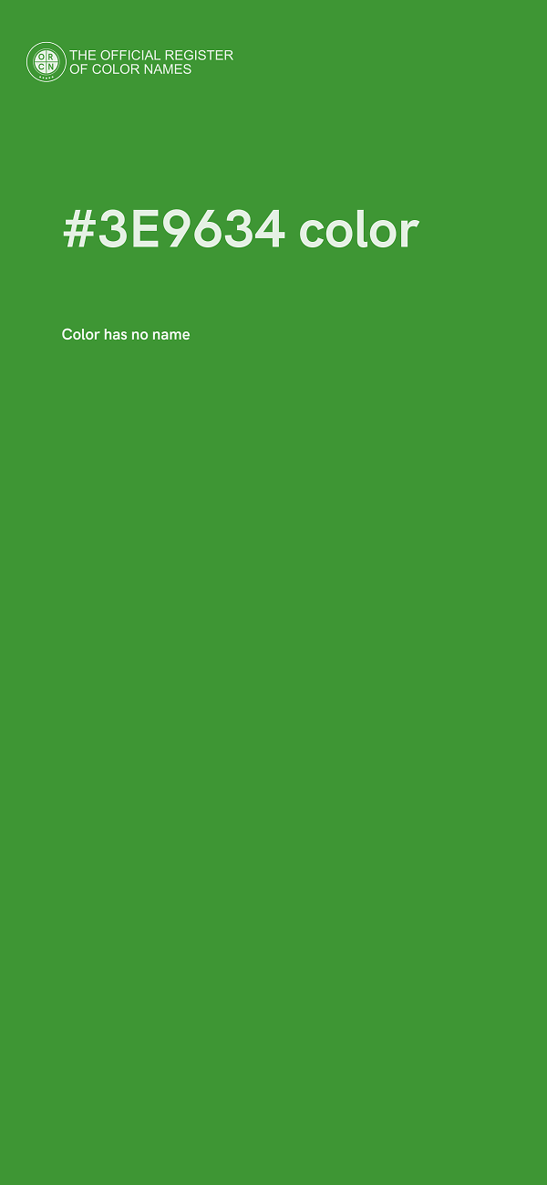 #3E9634 color image