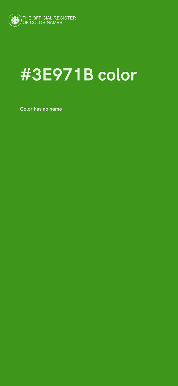 #3E971B color image