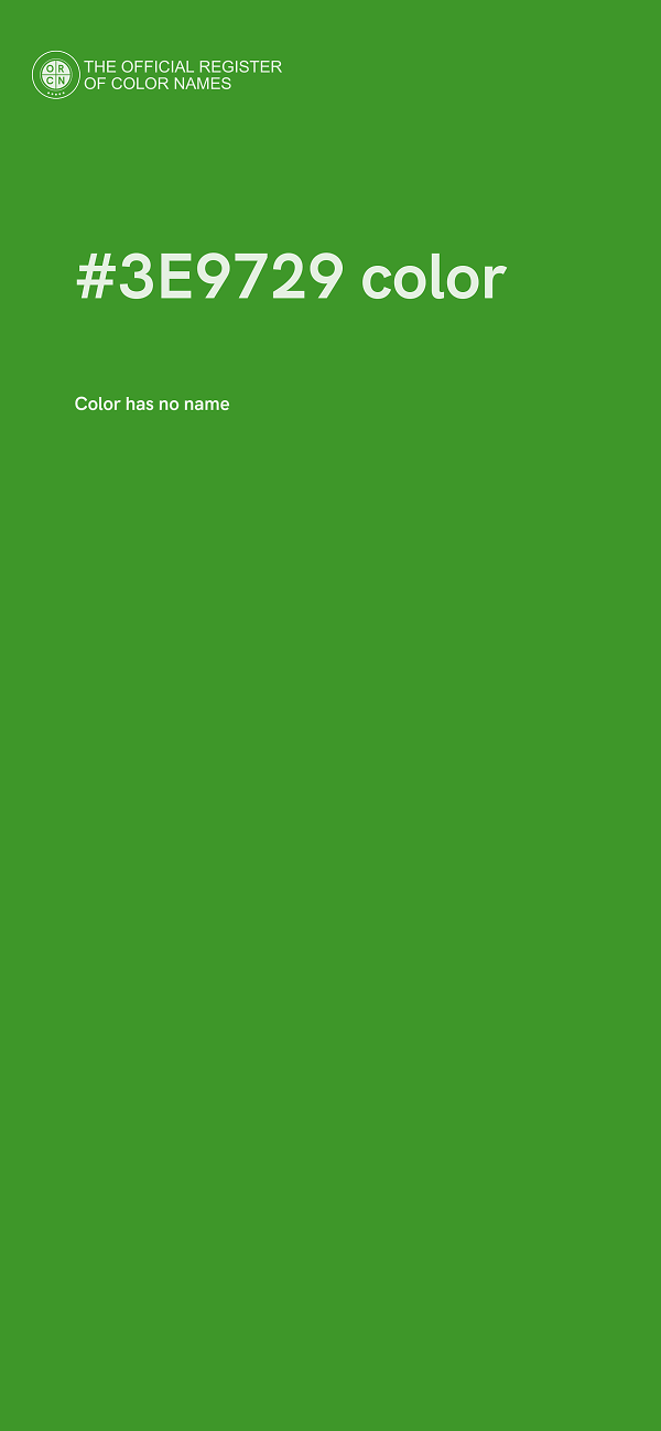 #3E9729 color image