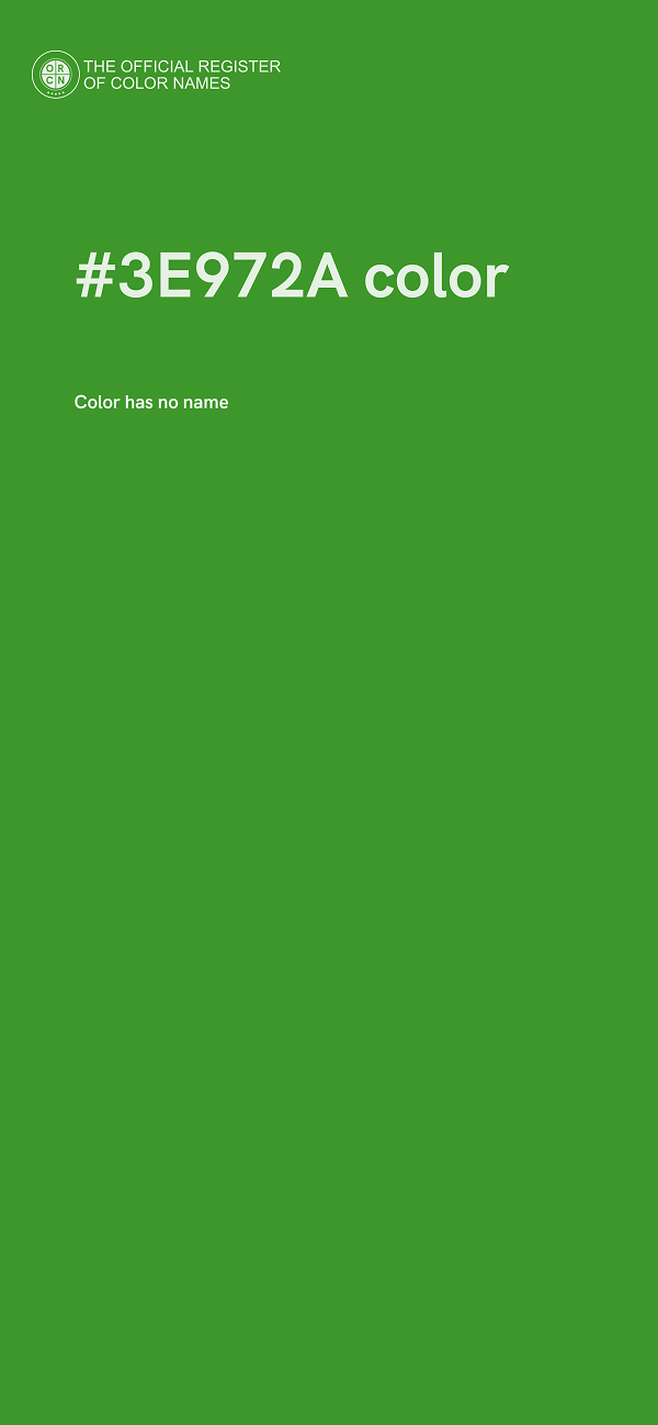 #3E972A color image