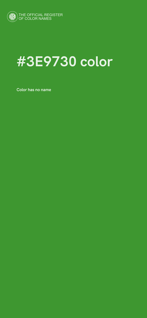 #3E9730 color image
