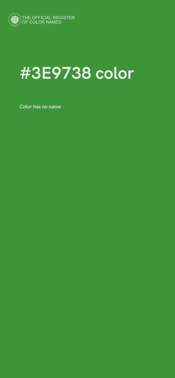 #3E9738 color image