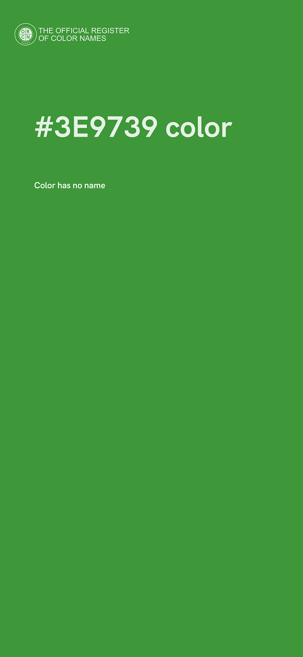 #3E9739 color image
