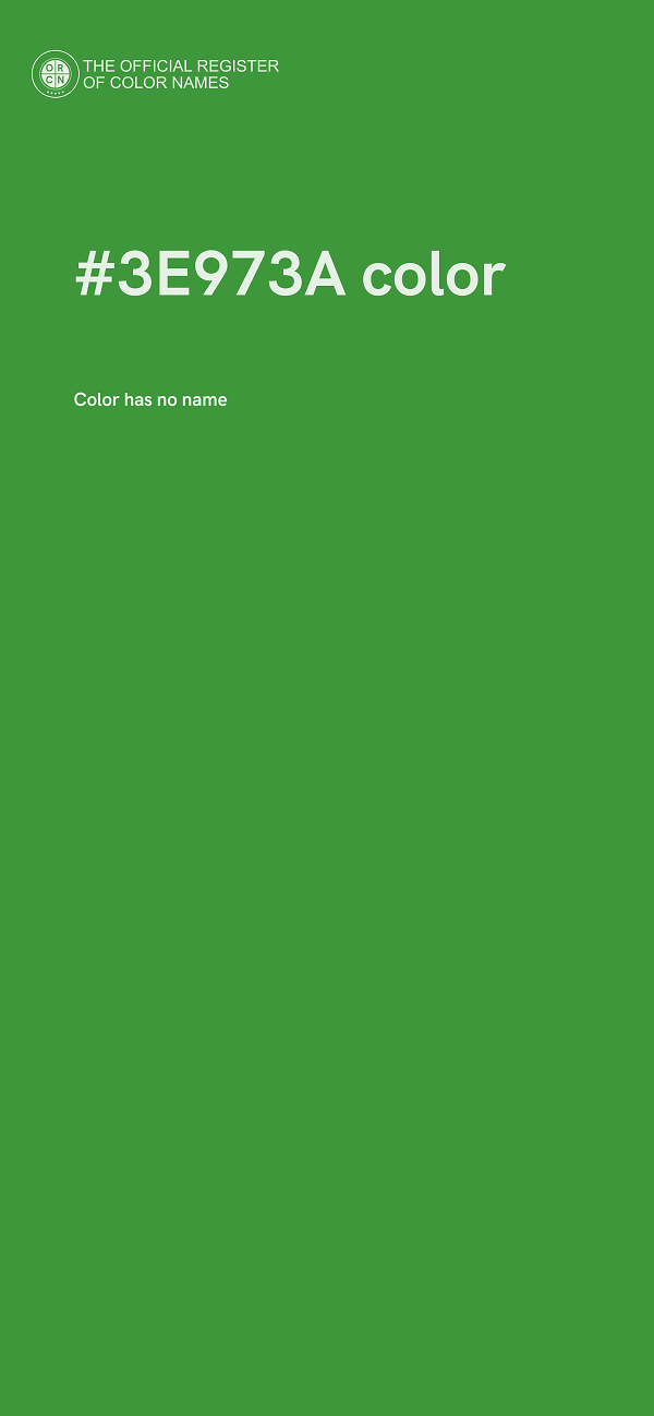 #3E973A color image