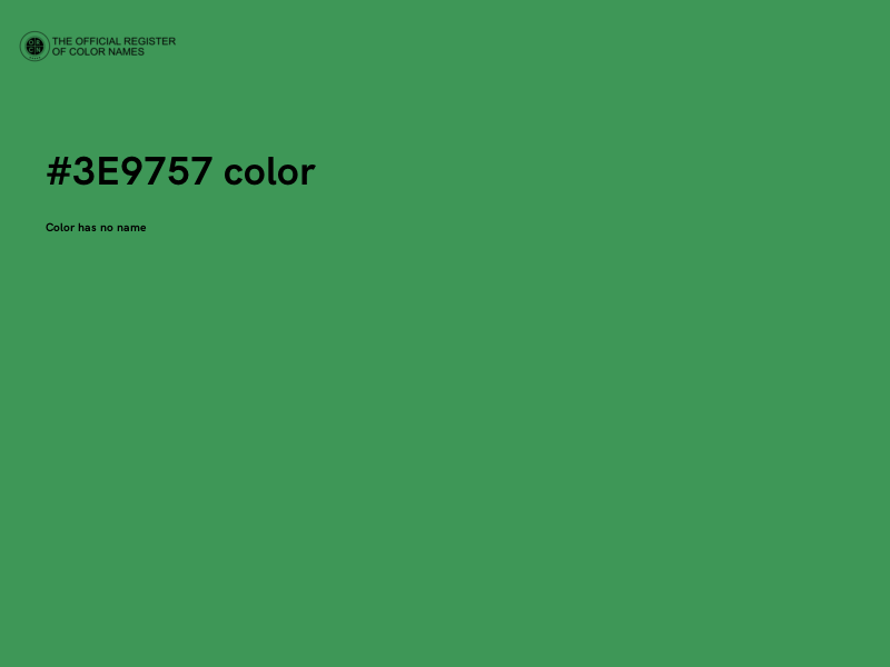#3E9757 color image