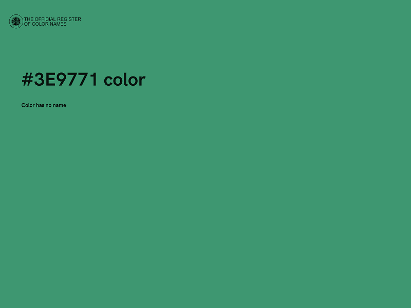 #3E9771 color image