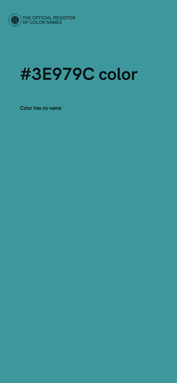 #3E979C color image