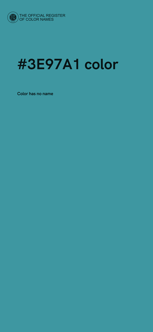 #3E97A1 color image