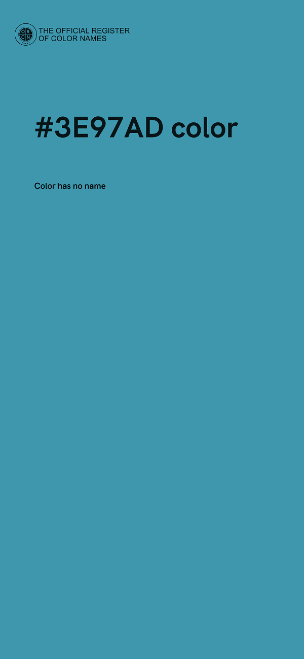 #3E97AD color image