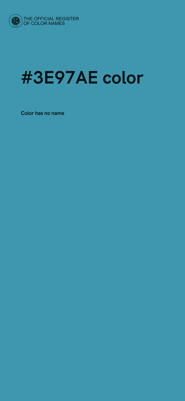#3E97AE color image